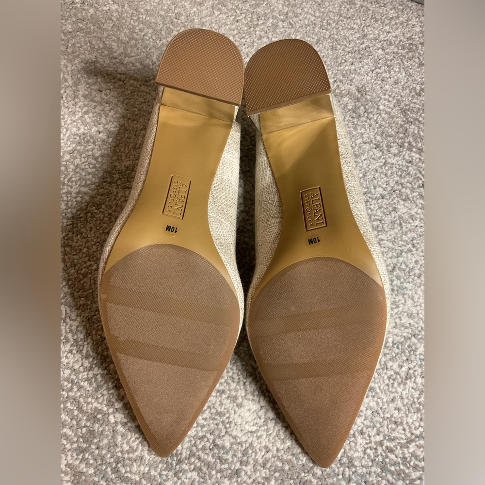 Alfani Step & Flex Jensonn Block Heel Pumps in Textured Linen - Size 10 - Picture 12 of 16